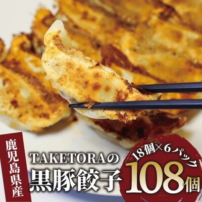 【鹿児島ラーメン王2017・2019王者】TAKETORA黒豚餃子18個入×6P(019-1747)
