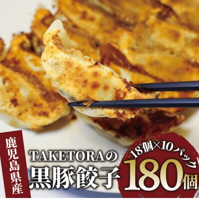 【鹿児島ラーメン王2017・2019王者】TAKETORA黒豚餃子18個×10P(031-1748)