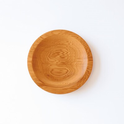 【母の日ギフト】【屋久杉で創った】丸皿(015-1869m)