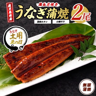 【丑の日】鹿児島県産うなぎ蒲焼 無頭背開き2尾(012-1667u)