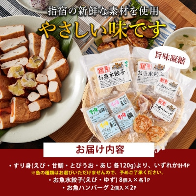 お魚ハンバーグ・お魚水餃子・すり身セット(010-1989)