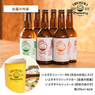 クラフトビール 3種 各2本 (IB153-001)