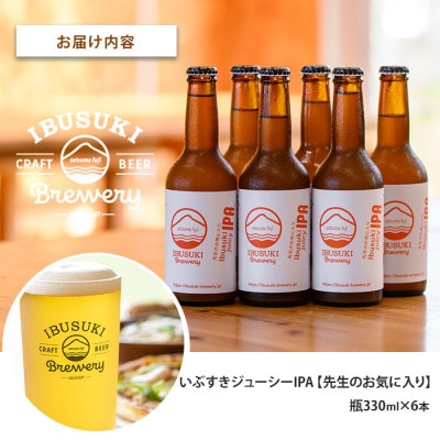クラフトビール いぶすきジューシー IPA【先生のお気に入り】6本 (018-2026)