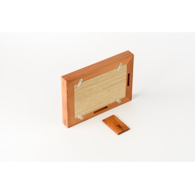 【屋久杉で創った】写真立て(L判)(016-1998)