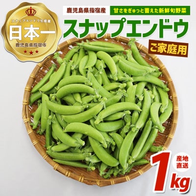 【産地直送!新鮮旬野菜!】ご家庭用スナップエンドウ約1kg(IB092-001)