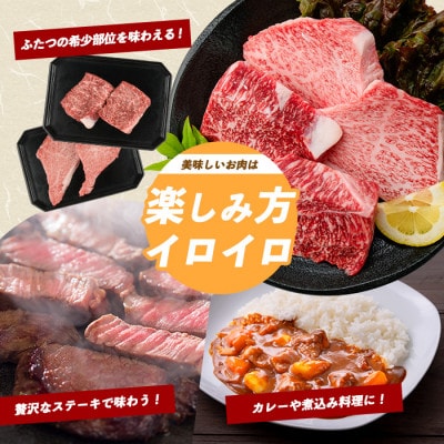 【父の日ギフト】『ヒウチ&イチボ』A5等級鹿児島県産黒毛和牛食べ比べステーキ(IB112-009f)