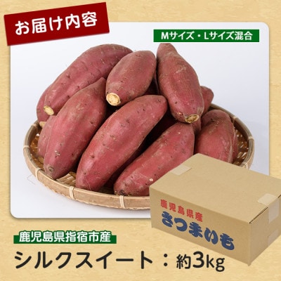 らくと農園のシルクスイート約3kg(IB084-008)
