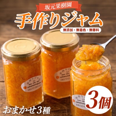 みかん農家坂元さんちの手作りジャム3個セット(無添加・無着色・無香料) (IB043-013)