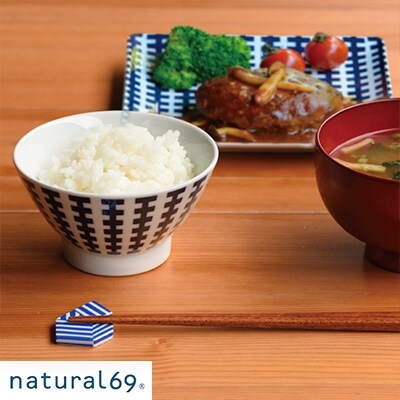 natural69　swatch　正角皿2枚 お茶碗2個　計4個セット　ジップ/ウッディ QA26