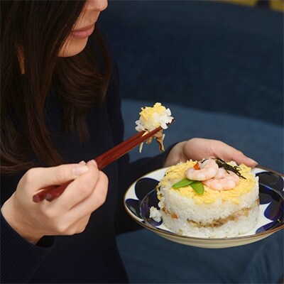 natural69　焦がし呉須　6寸皿　4枚セット【QA74】