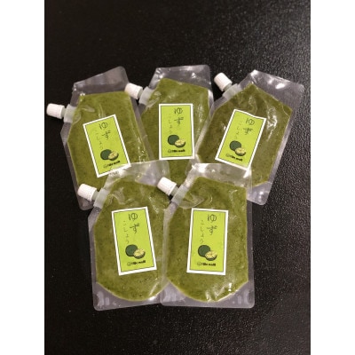 天然柚子使用・特製ゆず胡椒500g(100g×5パック)