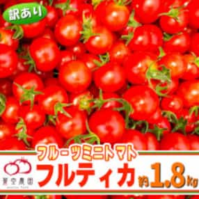 【訳あり】下妻市産 あまーい!フルーツミニトマト1.8kg(アイメック栽培で栄養素が豊富)