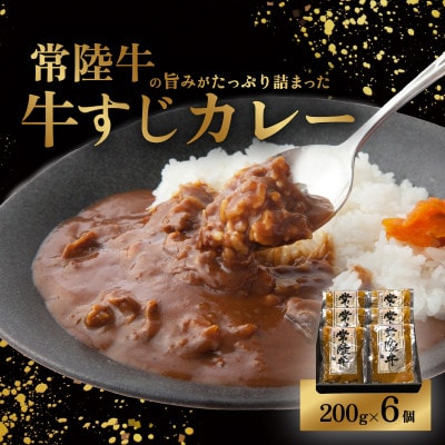 常陸牛すじカレー　200g×6