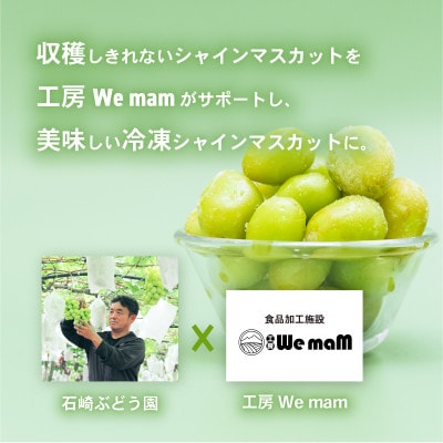 【先行予約】冷凍シャインマスカット500g(100g×5パック)