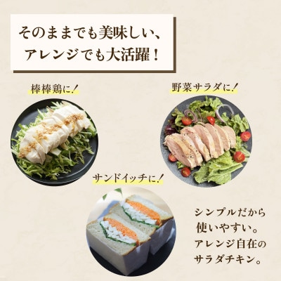 【毎月定期便】国産鶏サラダチキン2kg　糖質ゼロ・保存料不使用全3回
