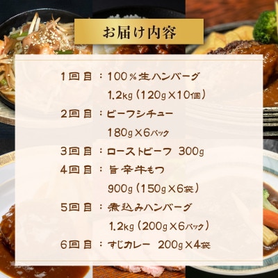 【毎月定期便】すずらん 「常陸牛」お楽しみ定期便全6回