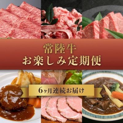 【毎月定期便】常陸牛 お楽しみ定期便全6回