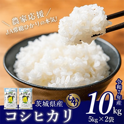 茨城県産 コシヒカリ 10kg(5kg×2袋)【令和7年産/精米/12月配送】