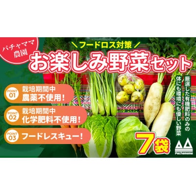 お楽しみ★農園自慢の情熱野菜セット7袋　フードロス対策　訳あり　規格外