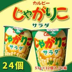 カルビーじゃがりこサラダ2箱(57g×24個)【下妻工場産】