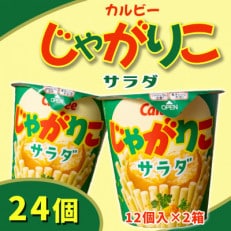 カルビーじゃがりこサラダ2箱(24個)【下妻工場産】