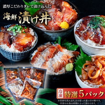 海鮮漬け丼5種セット 100g入り×5パック