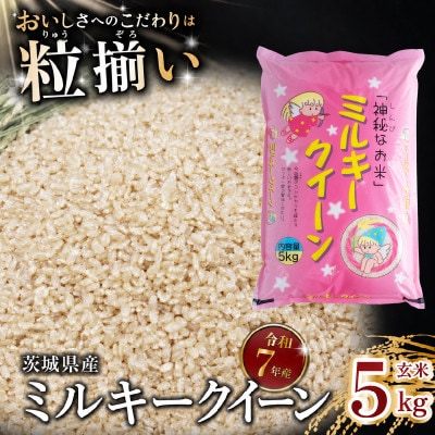 玄米 ミルキークイーン 5kg 茨城県下妻市産