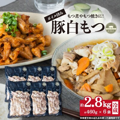 【茨城県下妻市産豚使用】白もつ(もつ鍋・もつ煮・ホルモン焼きなどに) 約2.8kg(460g×6袋)