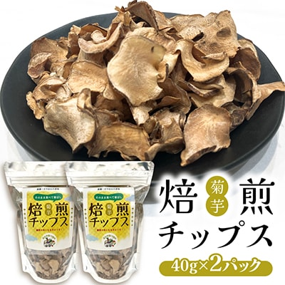 【岐阜県輪之内町産】菊芋焙煎チップス(40g×2パック)