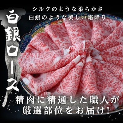 飛騨牛【白銀ロース】すき焼き・しゃぶしゃぶ用500g