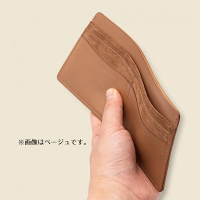 ASUMEDERUハンドメイド レザー。高級イタリア製ベビーカーフレザー単束入 ブルー