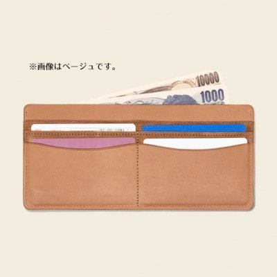 ASUMEDERUハンドメイド レザー。高級イタリア製ベビーカーフレザー単束入 ブルー