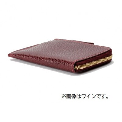 ASUMEDERU itakura ハンドメイド イタリア製牛革ドラーロ使用 板バネ小銭入れ ブルー