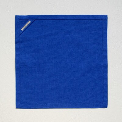 創業120年余!丸枡染色のblue/1プレート用正方形1枚　額縁ランチョンマット　東京葛飾区柴又