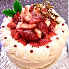 クリームふんだんな苺のクリスマスケーキ/4号