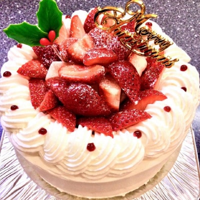 クリームふんだん苺のクリスマスケーキ/5号