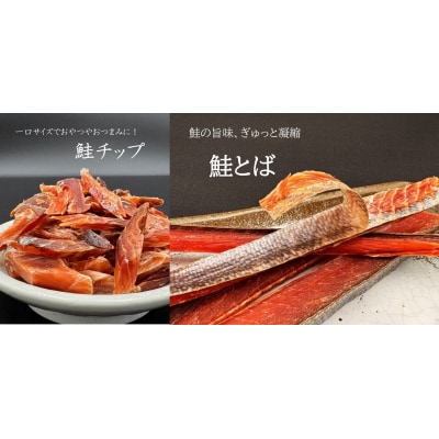 北るもい漁協のいろいろ珍味4種セット(鮭とば 鮭チップ 宗八かれい燻製 浅羽かれい) kit10