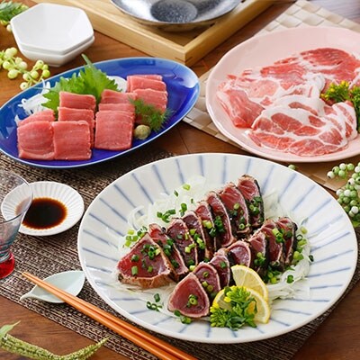 定期便(6回の配送)鹿児島産黒豚&新鮮なマグロ・カツオ