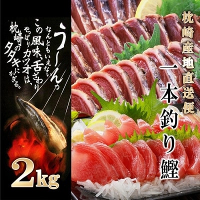 【2Kg】1本釣り血合抜き(炭焼かつおたたき・刺身)