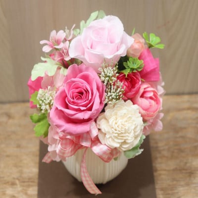 花のんオリジナル　プリザーブドフラワー(ピンク系)