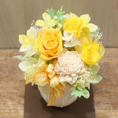 花のんオリジナル　プリザーブドフラワー(イエロー・オレンジ系)