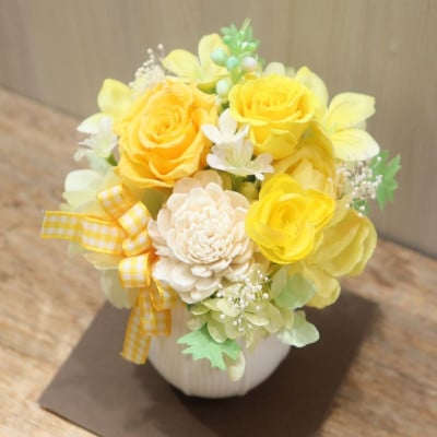 花のんオリジナル　プリザーブドフラワー(イエロー・オレンジ系)