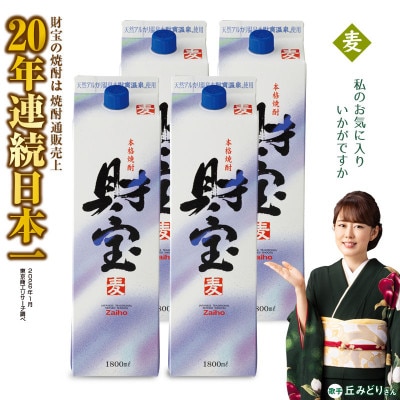 【麦焼酎】紙パック4本