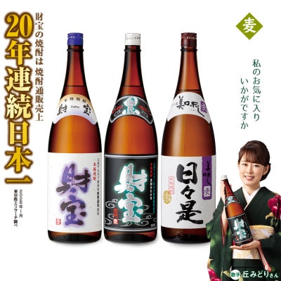 【麦焼酎】一升瓶3種3本セット(垂水市)