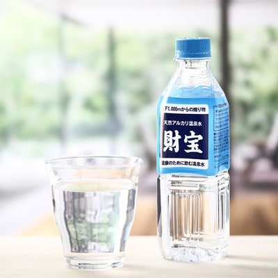 【2ヵ月毎定期便】天然アルカリ温泉水 財寶温泉 500ml×40本(垂水市)全3回