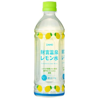 【2ヵ月毎定期便】財寶温泉 レモン水(500ml×48本)レモンフレーバーウォーター(垂水市)全3回