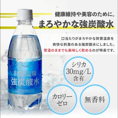 【毎月定期便】財寶温泉強炭酸水 500ml×48本(垂水市)全6回