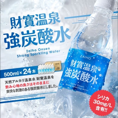 【毎月定期便】財寶温泉強炭酸水500ml×24本(垂水市)全6回