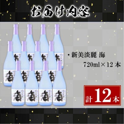 大海酒造　海　720ml×12本　F6-2515