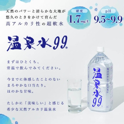 飲む温泉水/温泉水99(500ml×60本)【複数個口で配送】